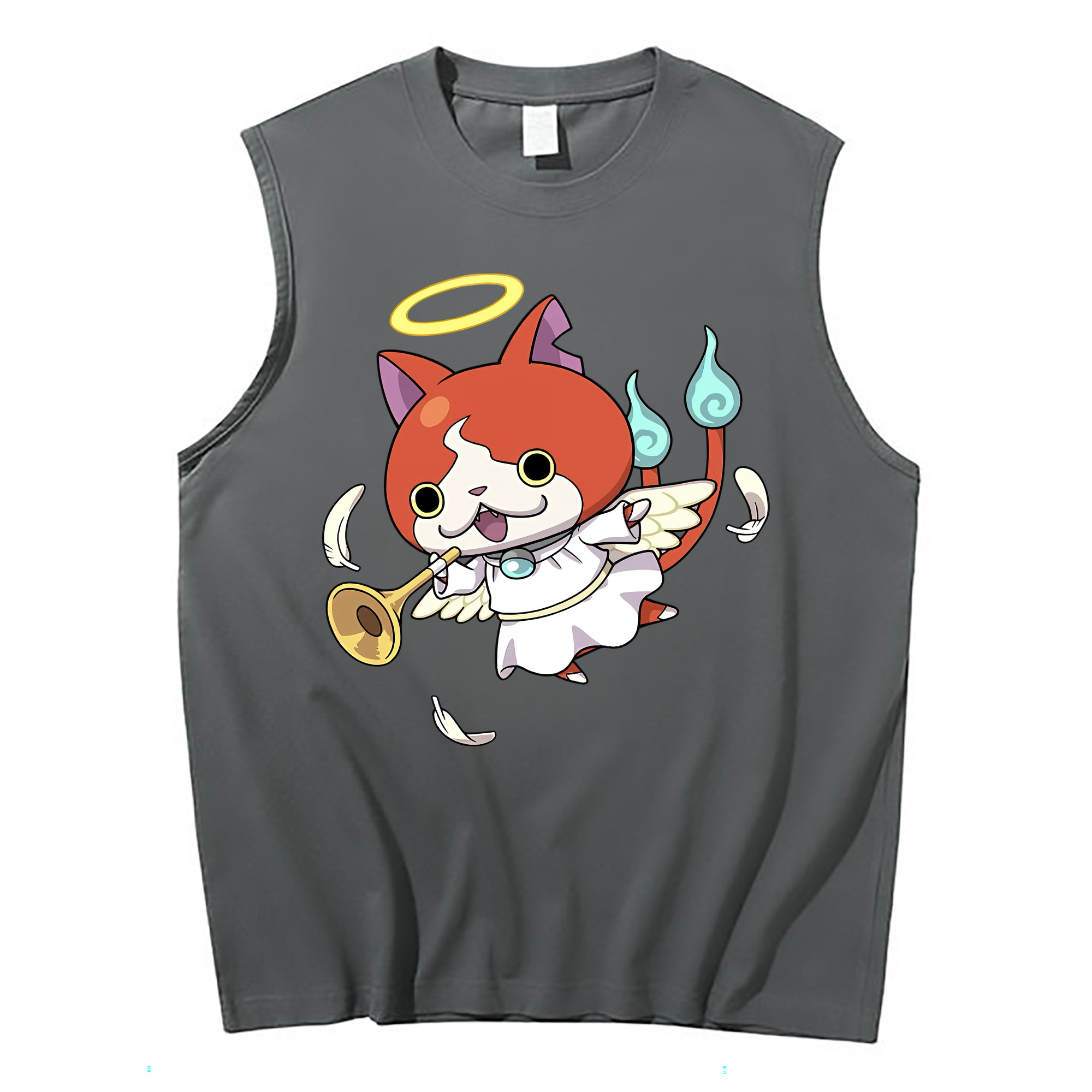 （画像用） 妖怪ウォッチ Yo-kai Watch コットン100％タンクトップ（フロントプリント）
